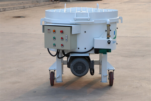 castable pan mixer for steel plant