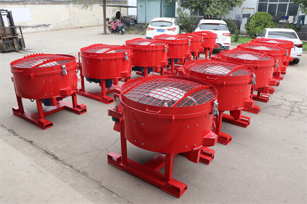 electric engine 250kg Refractory pan mixer