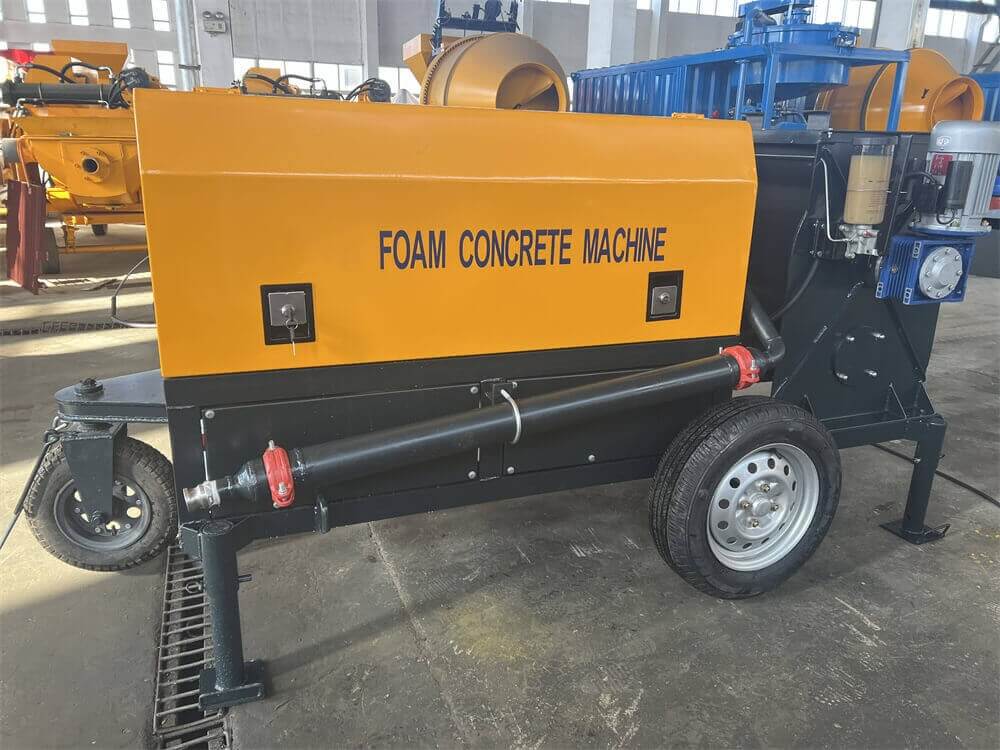 Foam concrete mixer