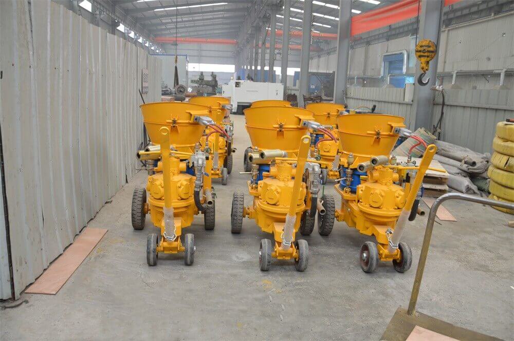 Air jet concrete machine