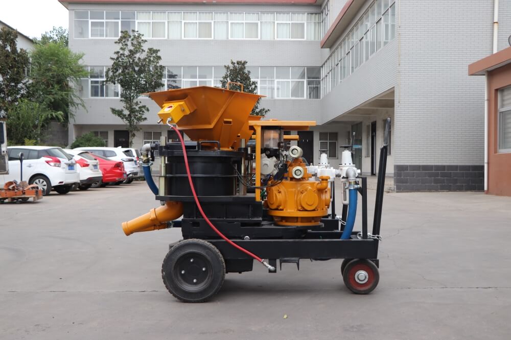 wet and dry mix concrete machine