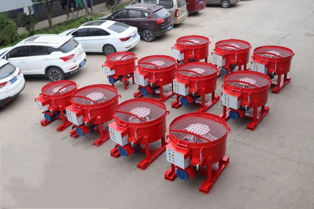 refractory pan mixers for mixing refractory