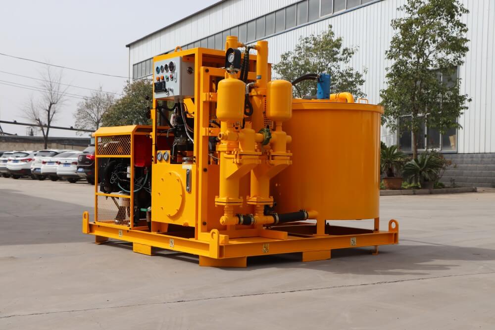 Diesel engine powered Dam grouting pump plant