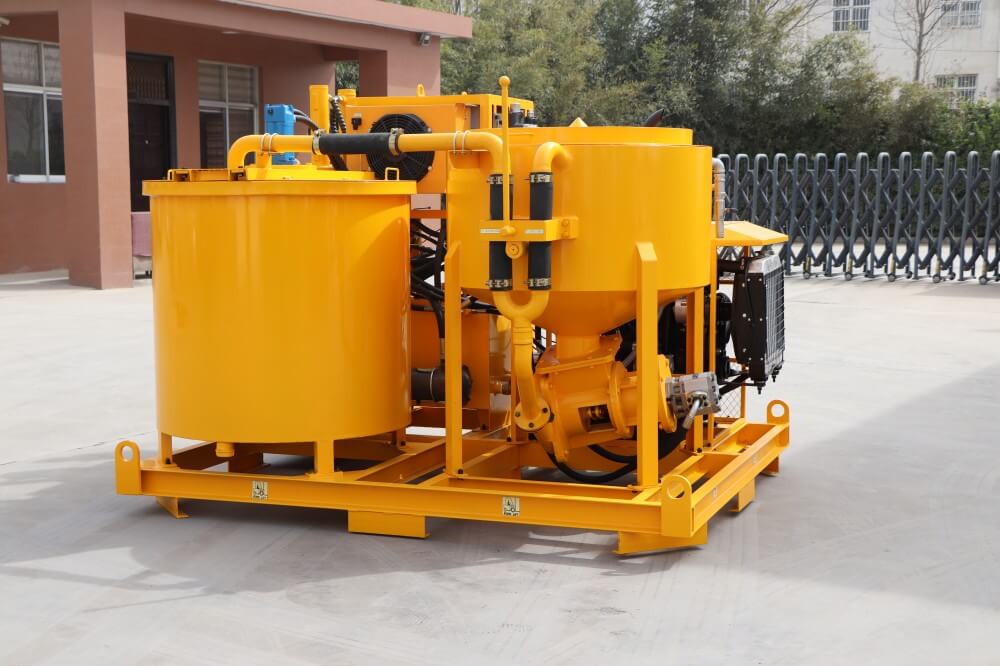 Diesel engine powered Dam grouting pump