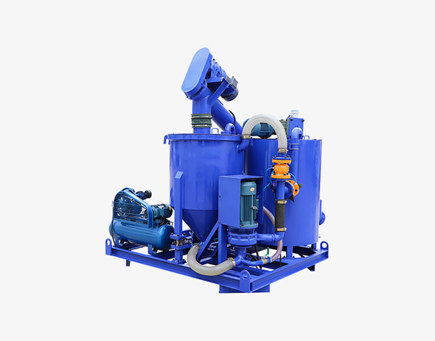 colloidal grout mixer station