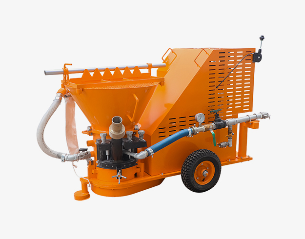 Diesel refractory gunite machine