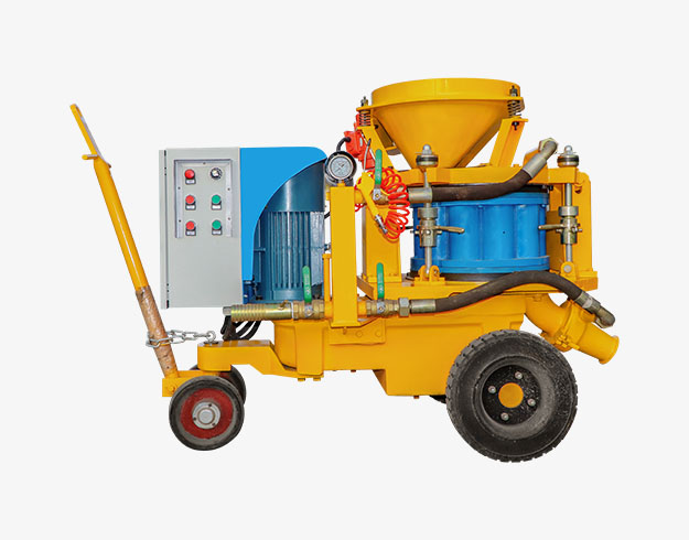 rubber wheel refractory shotcrete machine