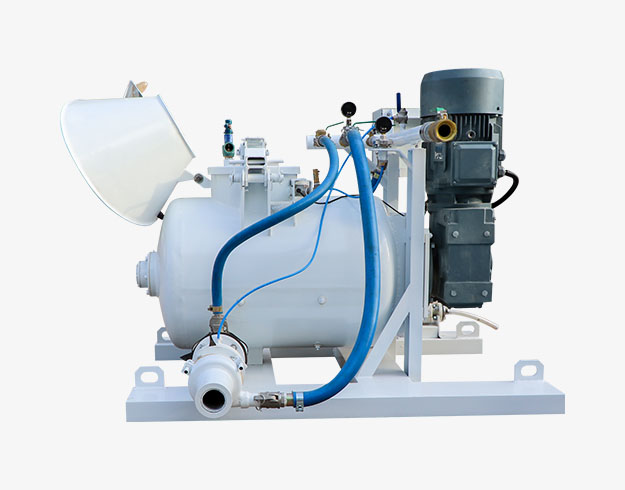 Mixing and pressure conveying machine