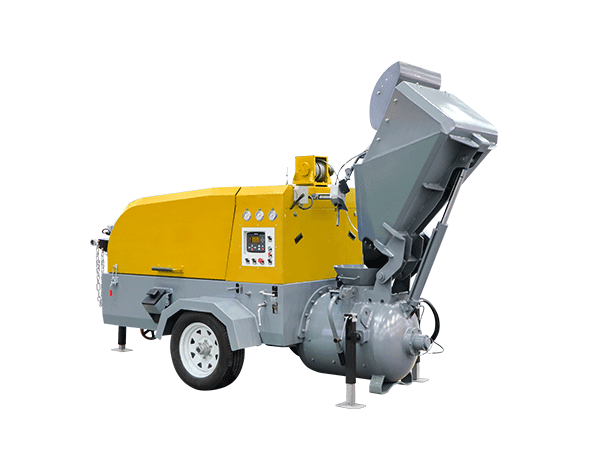 semi-dry diesel driven screed mortar pump